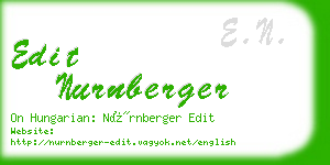 edit nurnberger business card